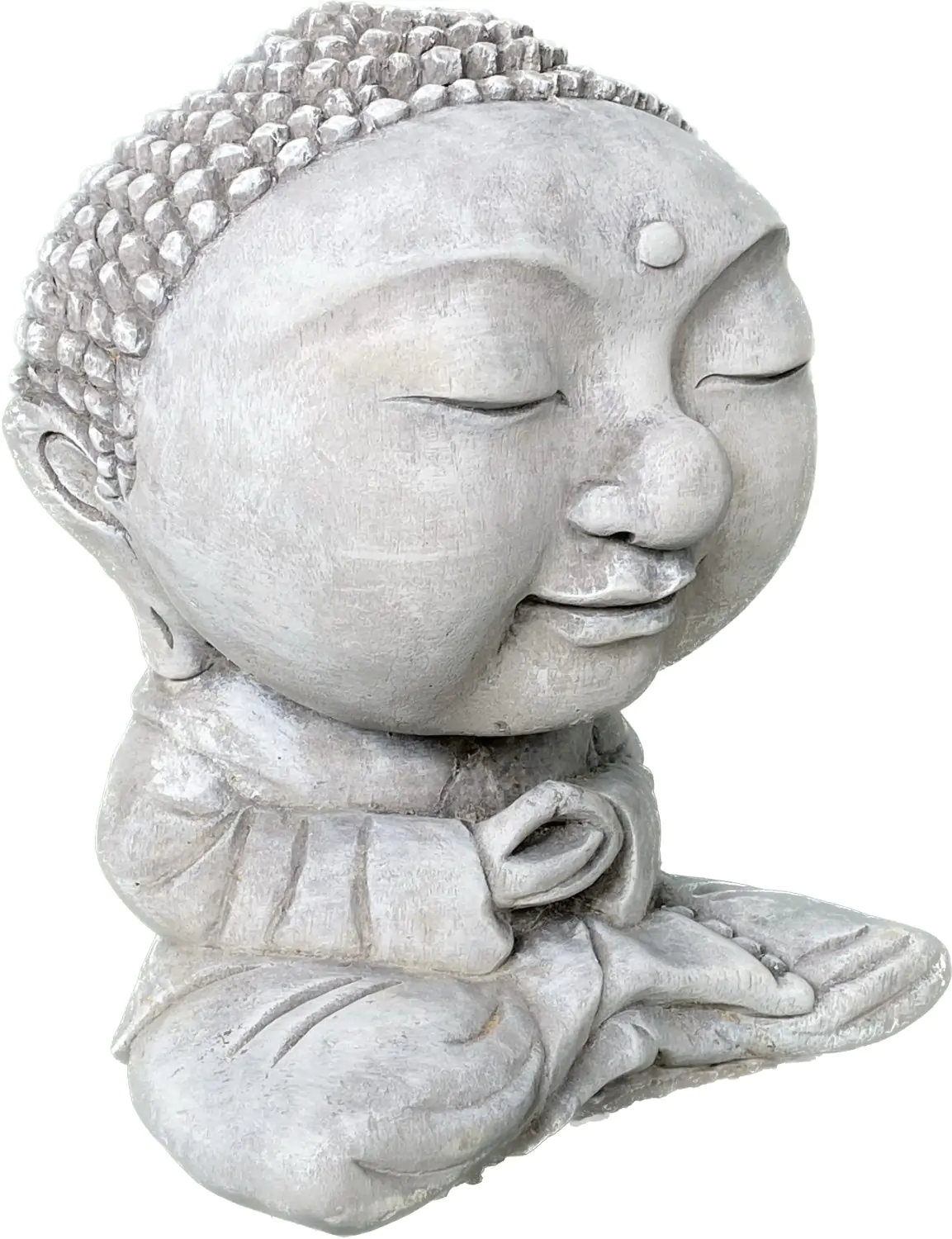  Product image 9 of the product “Nima - Sitting monk with big head, 22 cm H | cast stone ”