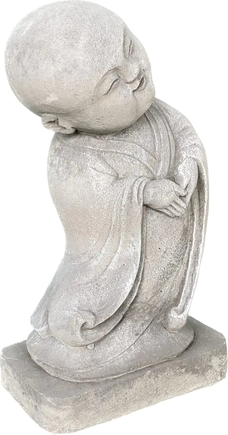  Product image 9 of the product “Ling - Monk, standing, bent sideways, 34 cm H | cast stone ”