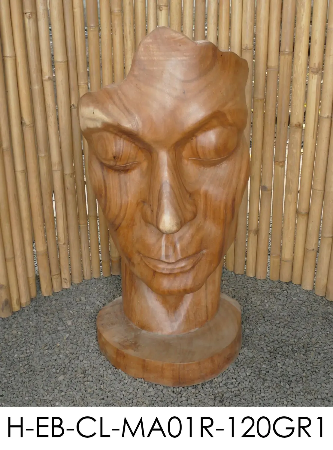  Product image 9 of the product “Aras - Face looking to the right, 120 cm H | cast stone ”